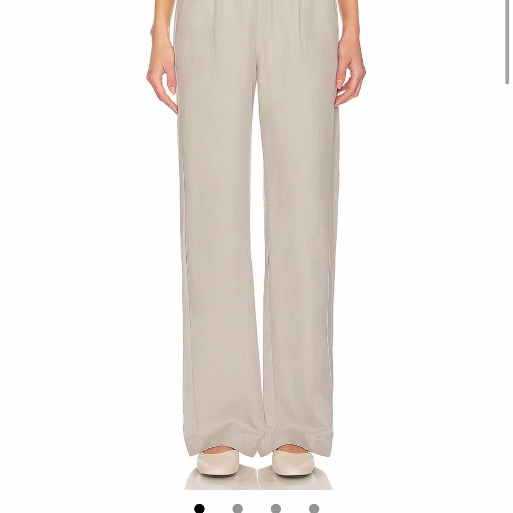 Enza Costa Limestone Straight Leg Pants